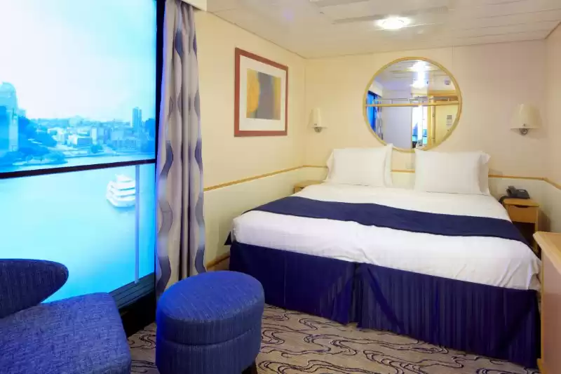 Cabina interior con balcón virtual