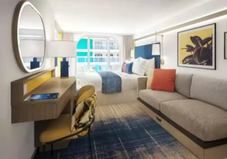 Cabina familiar con balcón y vista al Surfside